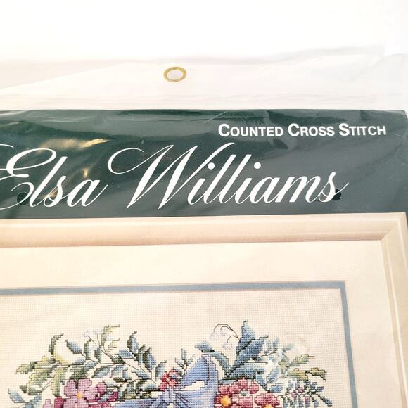 Elsa Williams Heartfelt Wreath Counted Cross-Stitch Kit Floss Needle Instruction - Picture 9 of 16